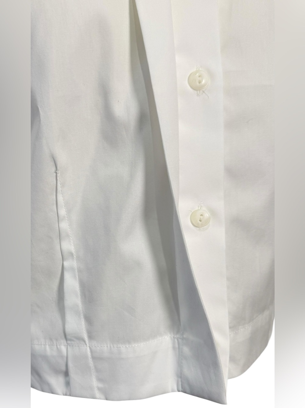 NWT - Rag & Bone Morgan Cropped Poplin Button Down Shirt White Size Large - Picture 7 of 10